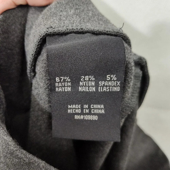 Seven 7 Grey Seamed Ankle Leggings Women Size M Stretch Knit Casual Work - Picture 5 of 6